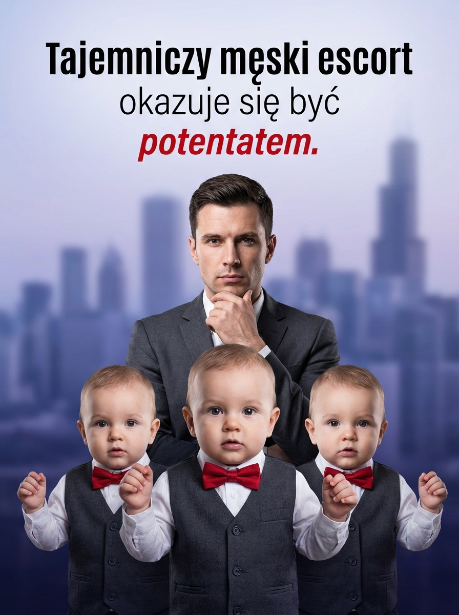 Tajemniczy męski escort okazuje się być potentatem.